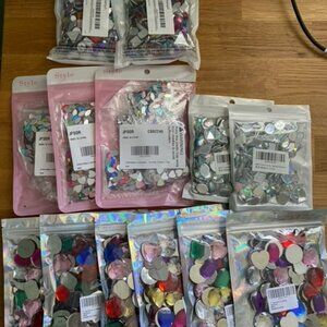 NEW Acrylic Flatback Gemstones - lot of 3,320